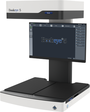 Overhead color self-service book scanner / book copier for formats 50 % larger than A3 (390 x 480mm / 15.3 x 18.9 inch)