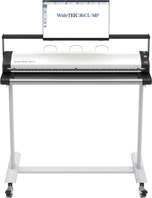 Antistatic stainless steel scan bed, return guides for high copy throughput. Features an ergonomic floorstand and a paper catch. Documents can be either ejected into the catch, rewound or returned over the top of the device via the return guides.