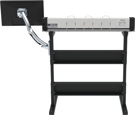 Small footprint of the scanner keeps the MFP solution compact and it can be easily moved. Simple installation, no technician required.